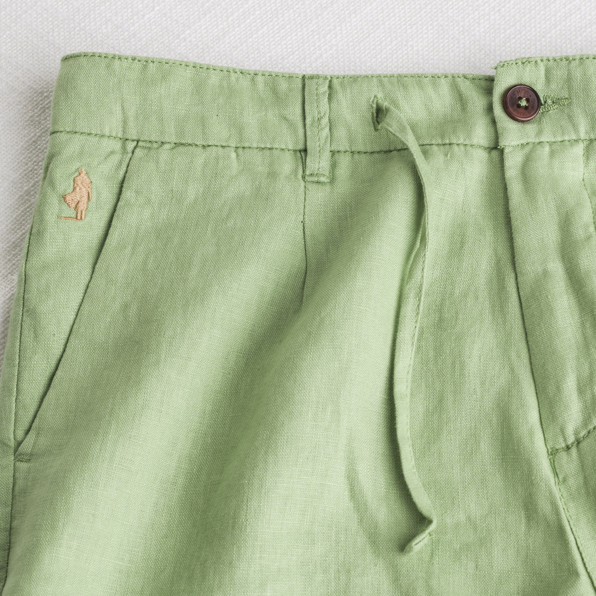 Bermuda chino 100% lino - Light Green - Image 3
