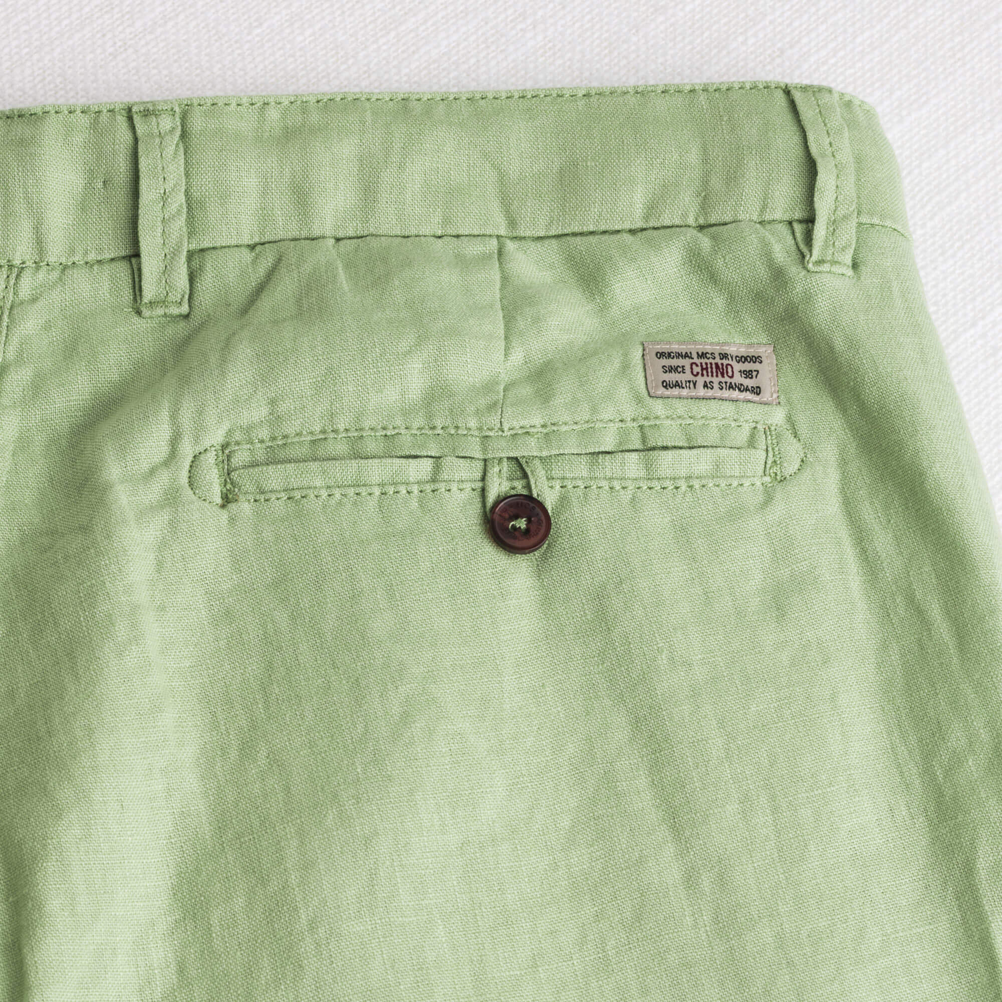 Bermuda chino 100% lino - Light Green - Image 5