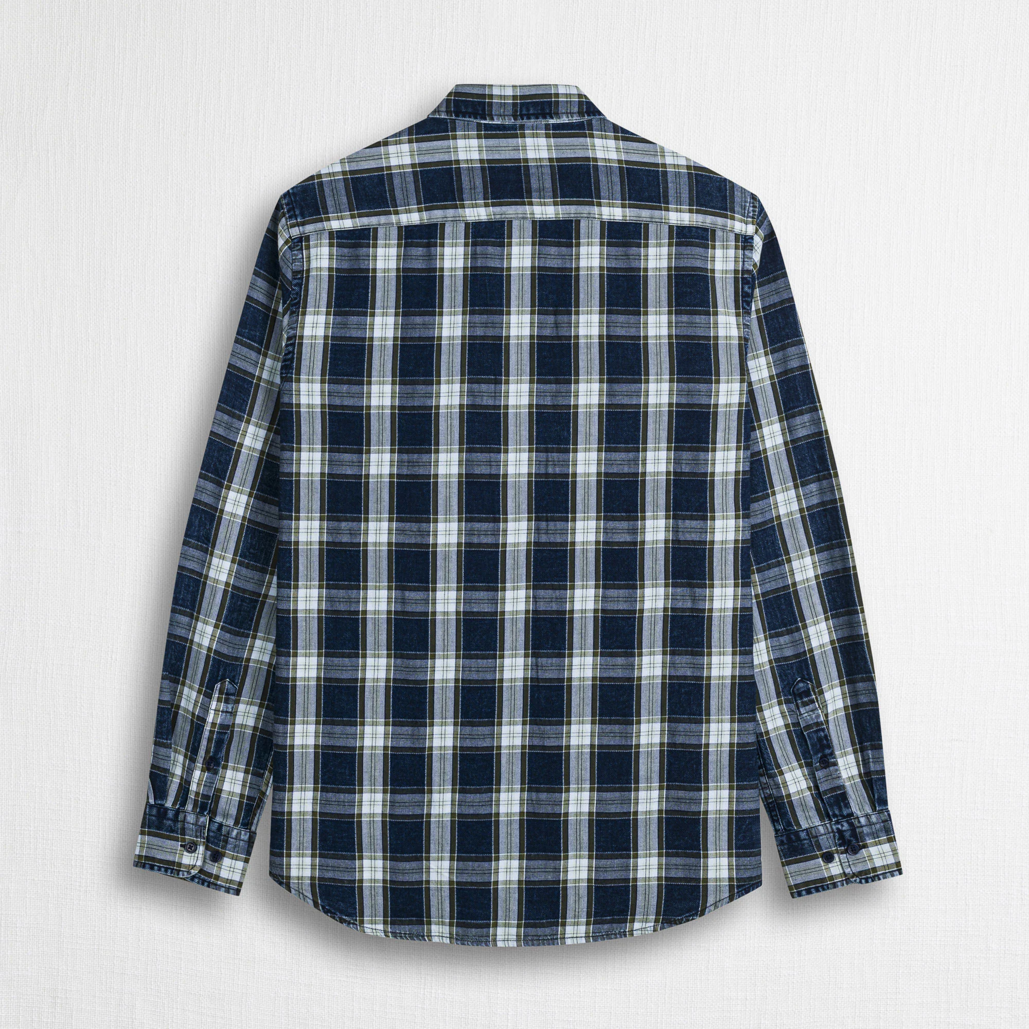 Camicia 100% cotone a quadri indigo - Indigo Check - Image 2