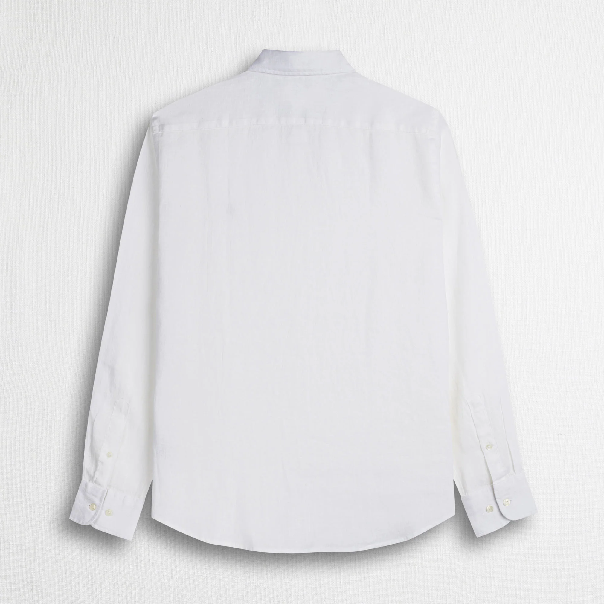 Camicia 100% lino manica lunga - White - Image 2