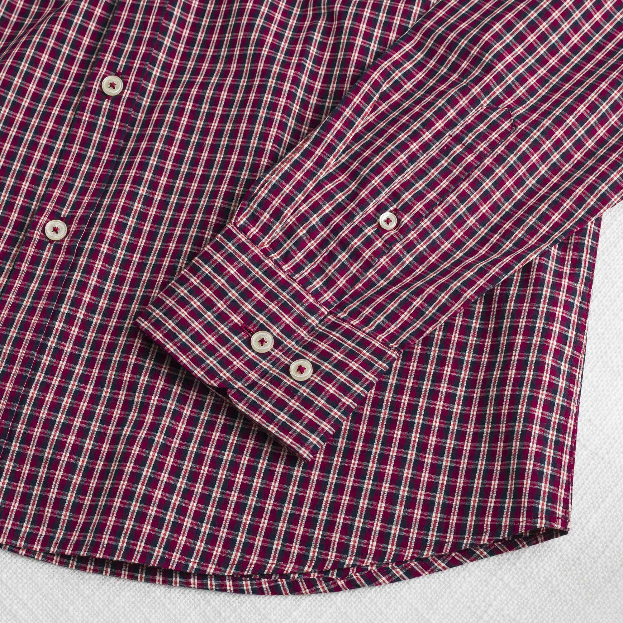 Camicia a Micro Quadri Popeline 100% Cotone - Image 4