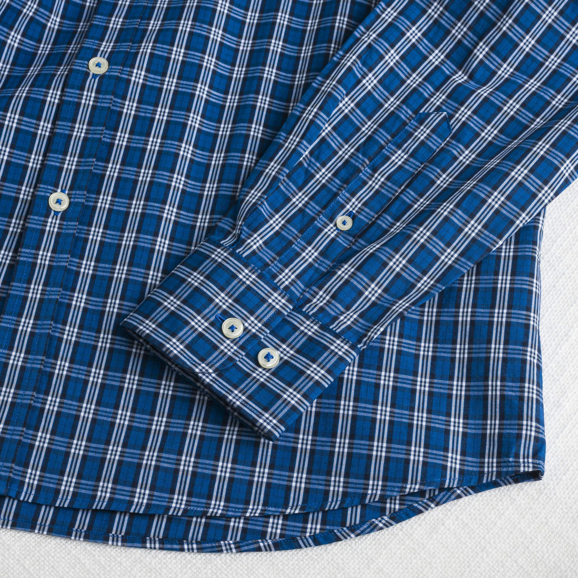 Camicia a Micro Quadri Popeline 100% Cotone - Image 8