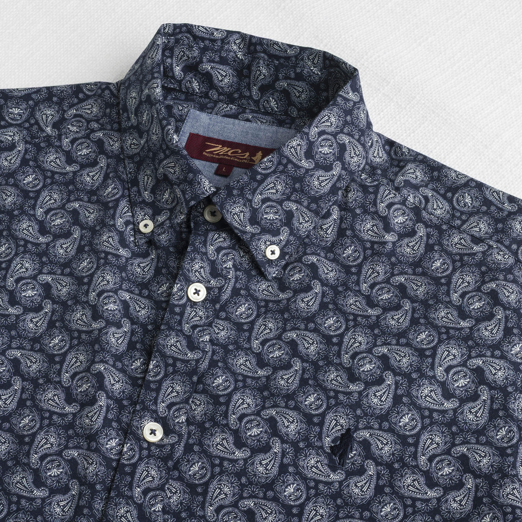 Camicia in Twill Stampa Paisley 100% Cotone - Image 3