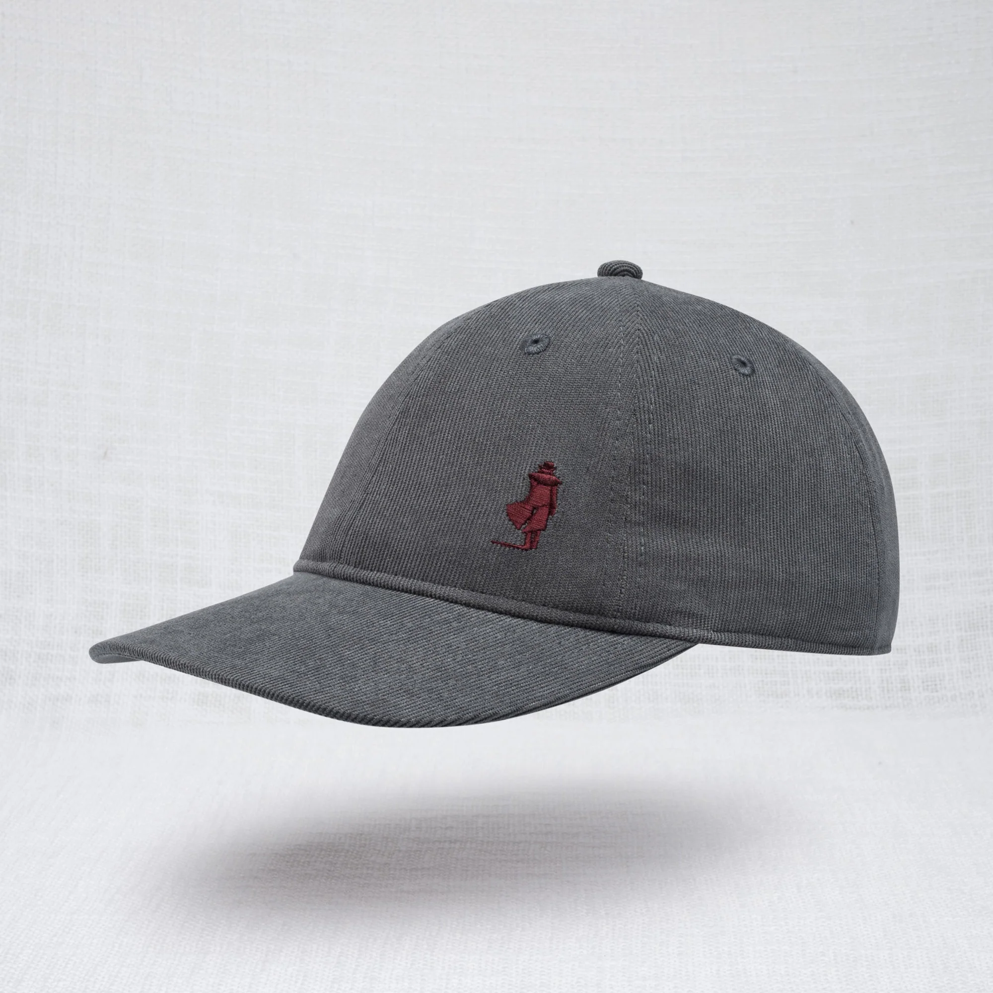 Cappellino con Visiera in Velluto a Coste