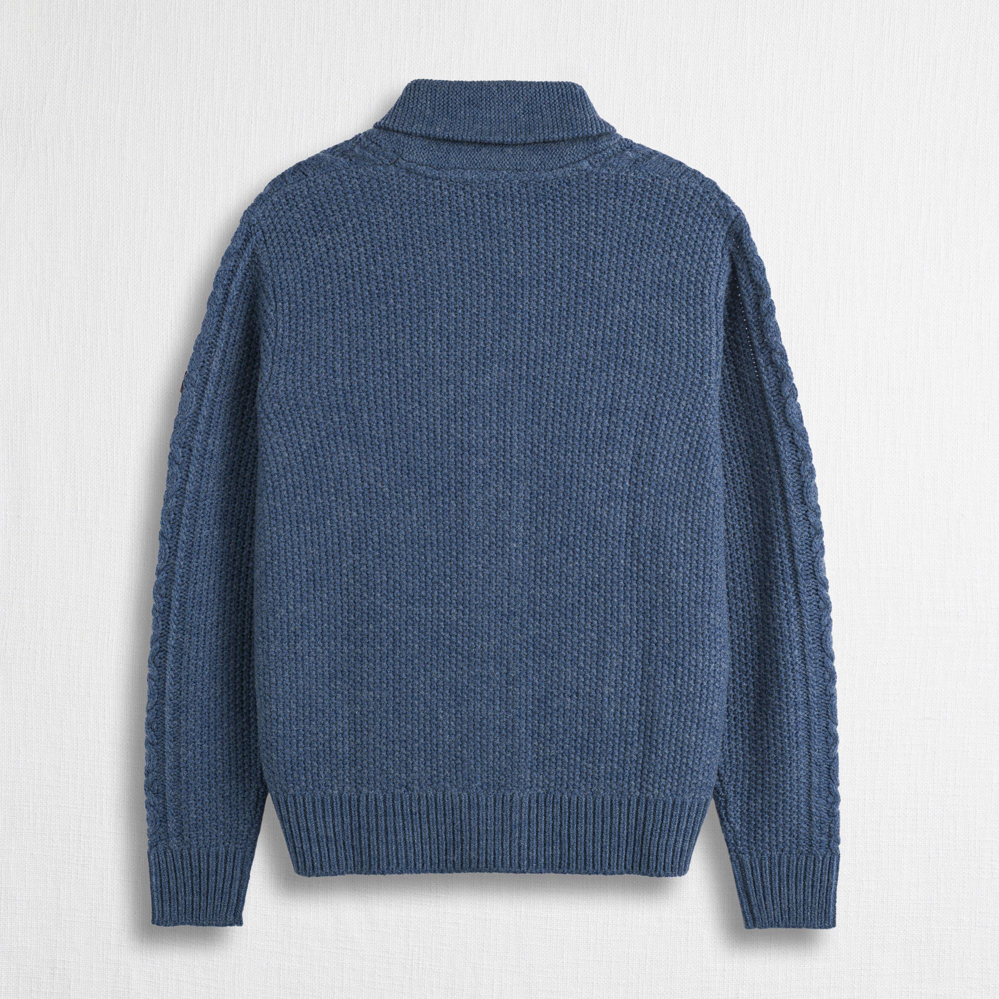 Cardigan a Trecce con Collo a Scialle - Image 5