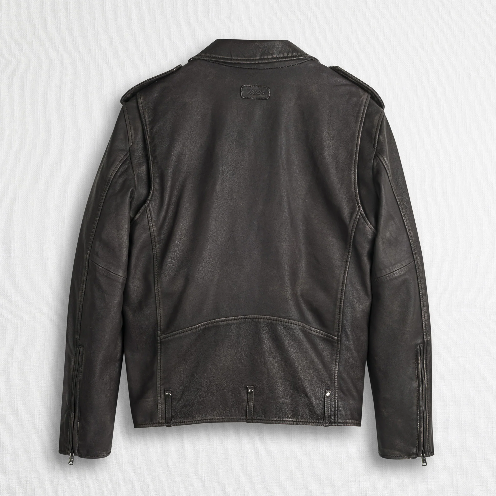 Giacca Biker 100% pelle - Chocolate - Image 2