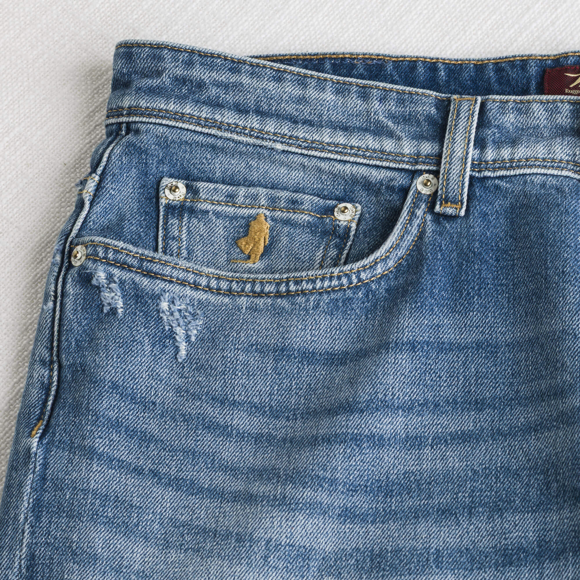 Jeans Used Medio Slim - Mid Blue - Image 3