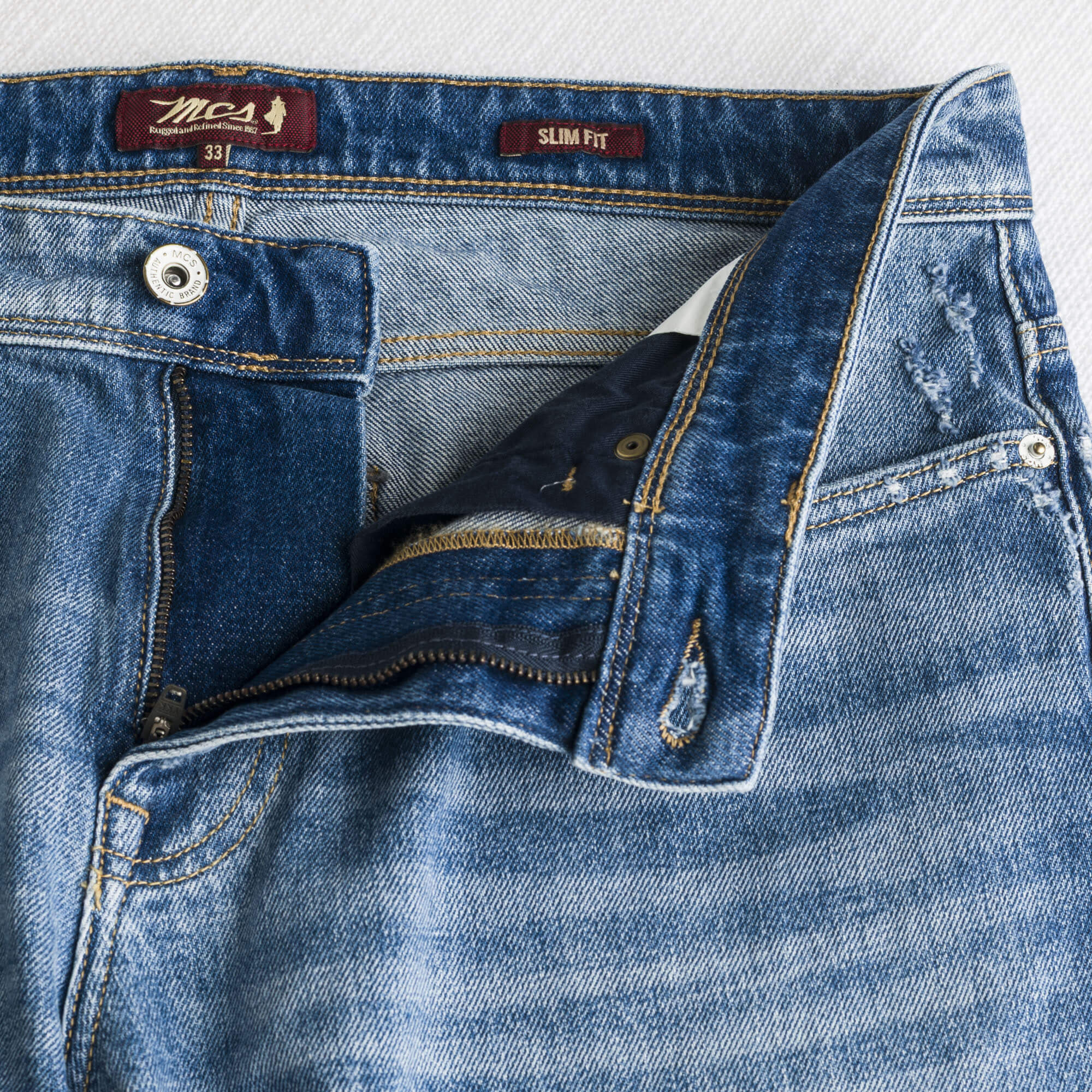 Jeans Used Medio Slim - Mid Blue - Image 4