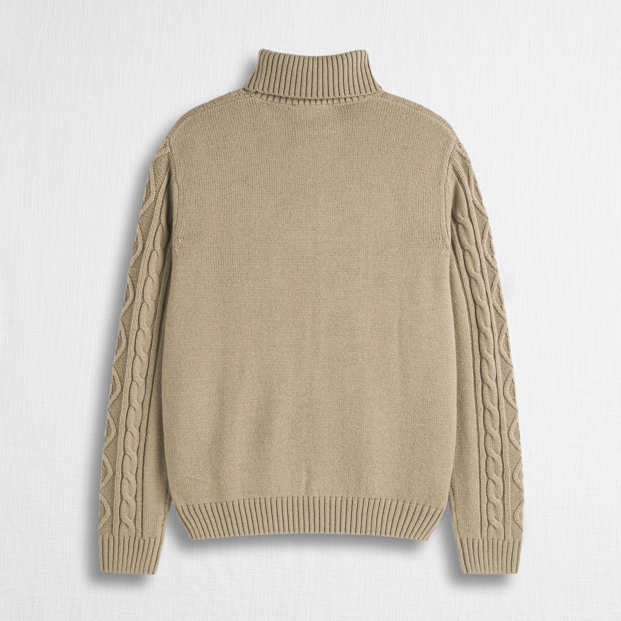 Maglia Collo Alto a Trecce in Misto Lana - Image 5