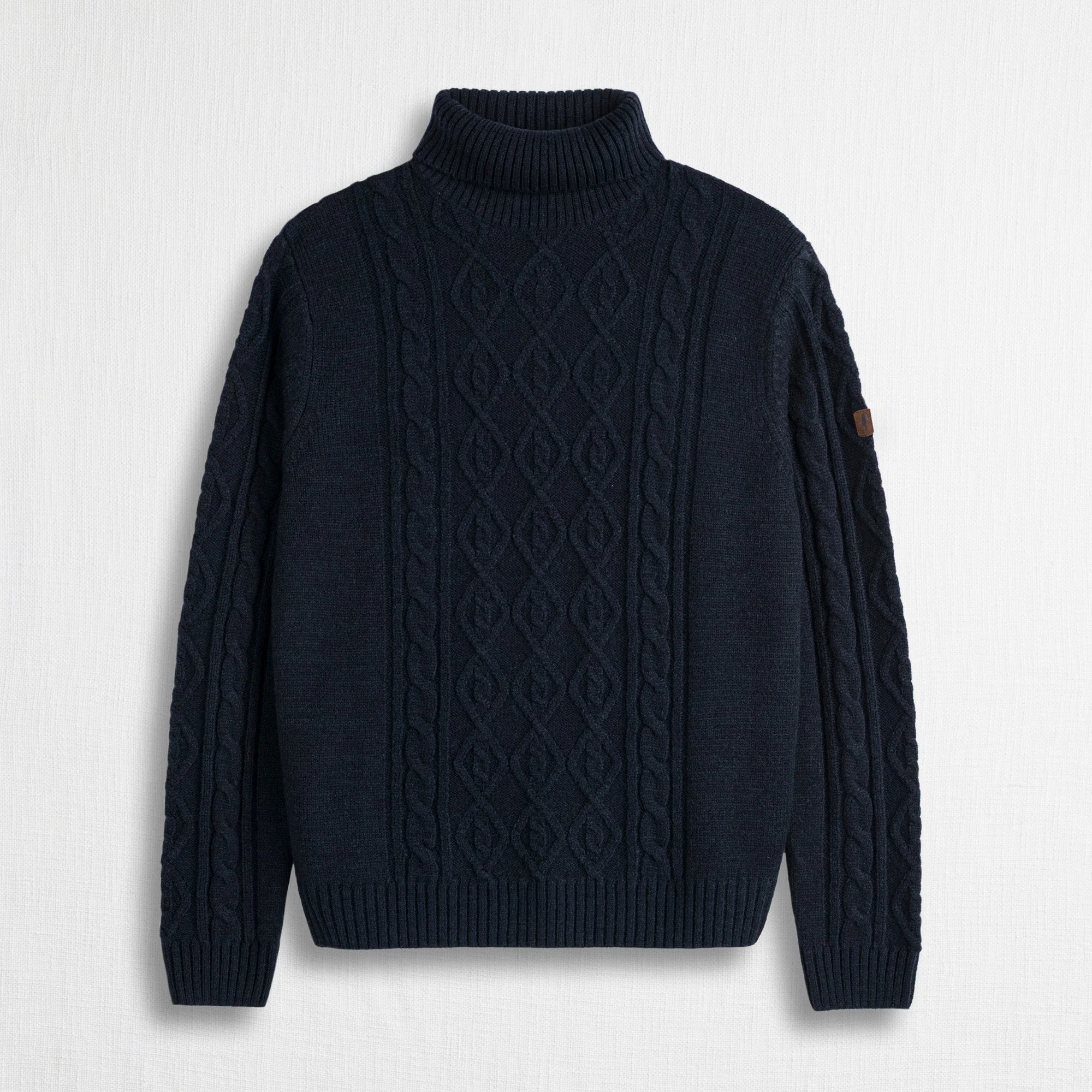 Maglia Collo Alto a Trecce in Misto Lana - Image 7