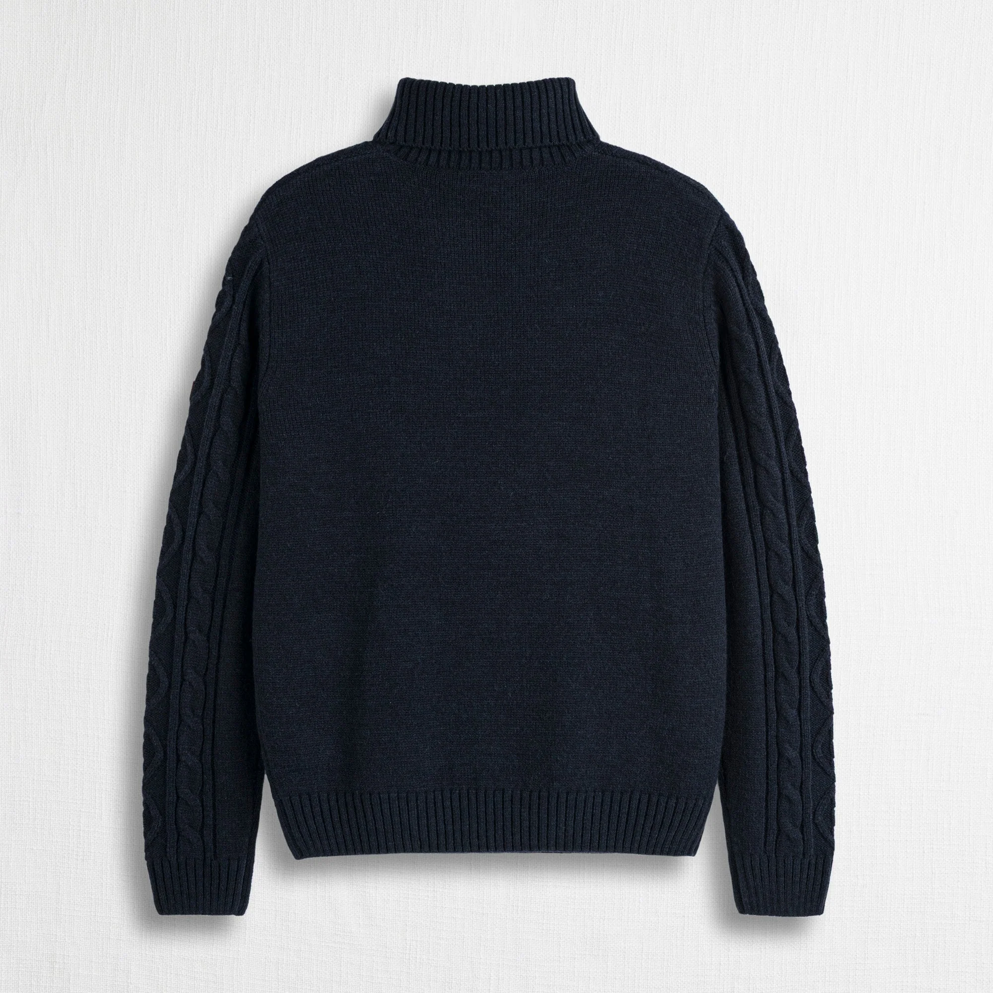 Maglia Collo Alto a Trecce in Misto Lana - Image 8