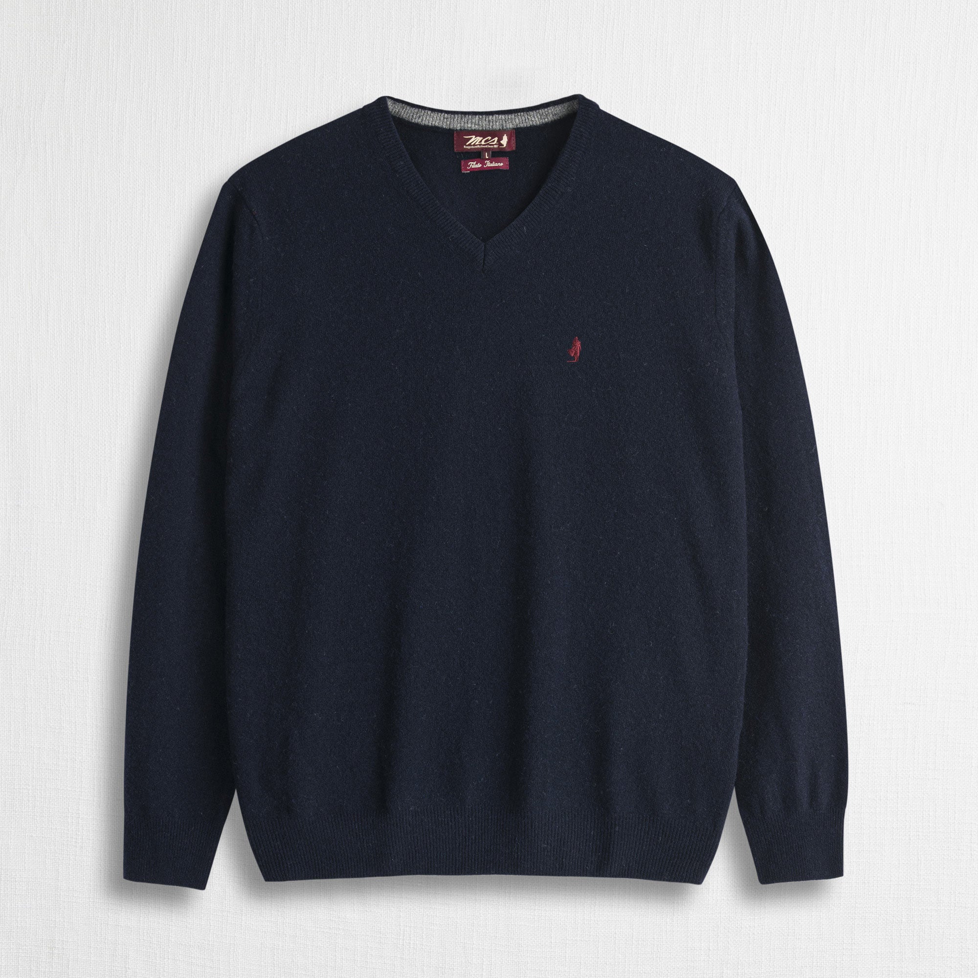Maglia Collo a V in Misto Lana - Image 10
