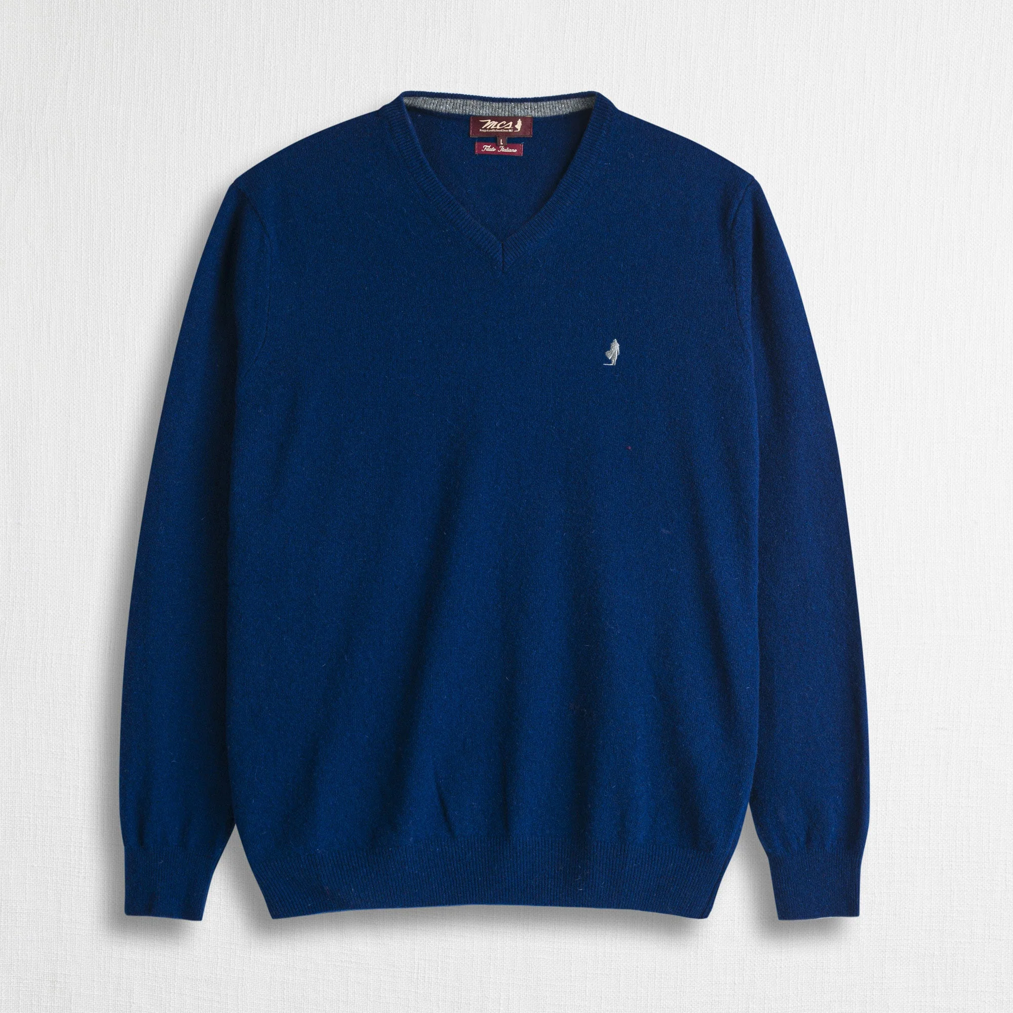Maglia Collo a V in Misto Lana - Image 13