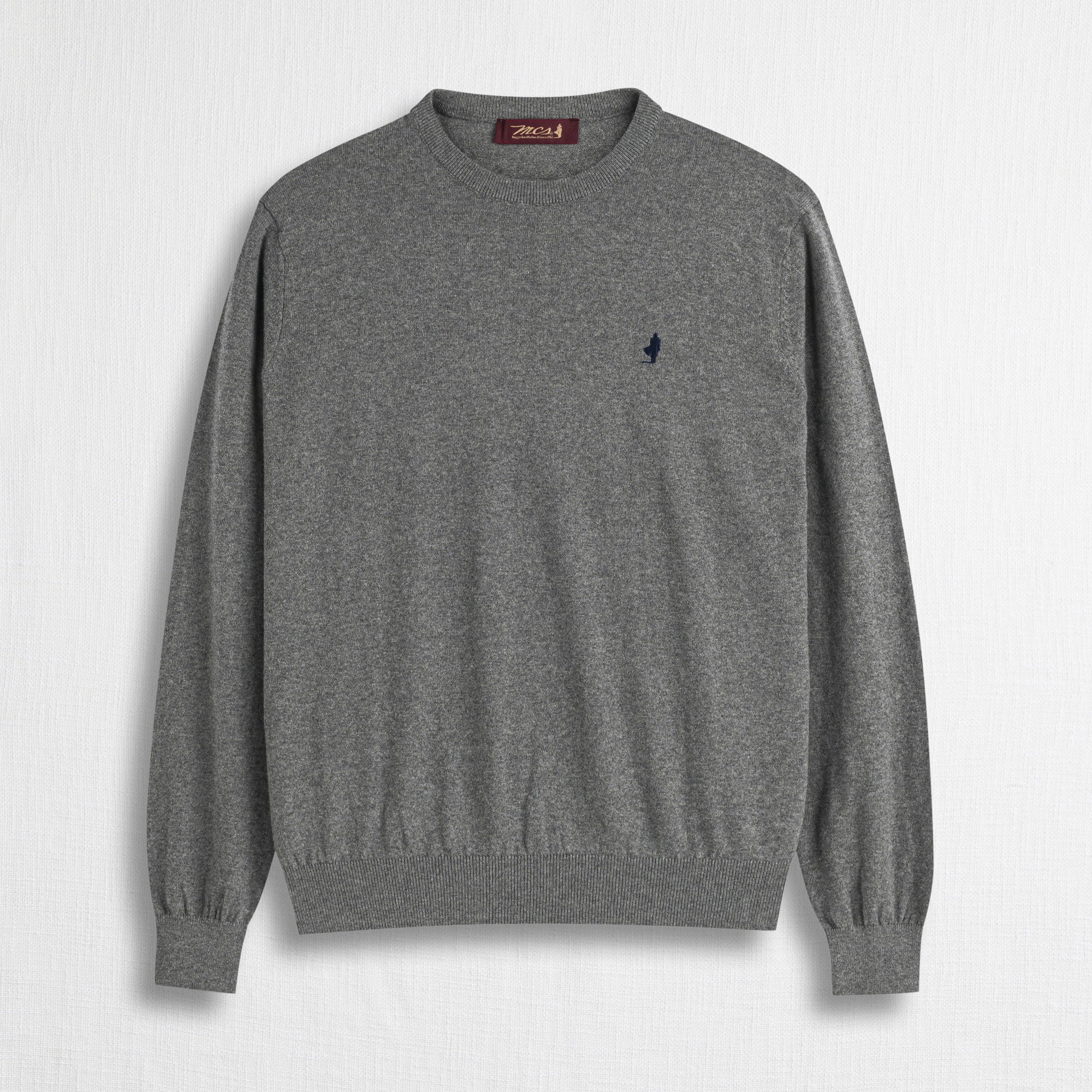 Maglia Girocollo in Cotone e Lana