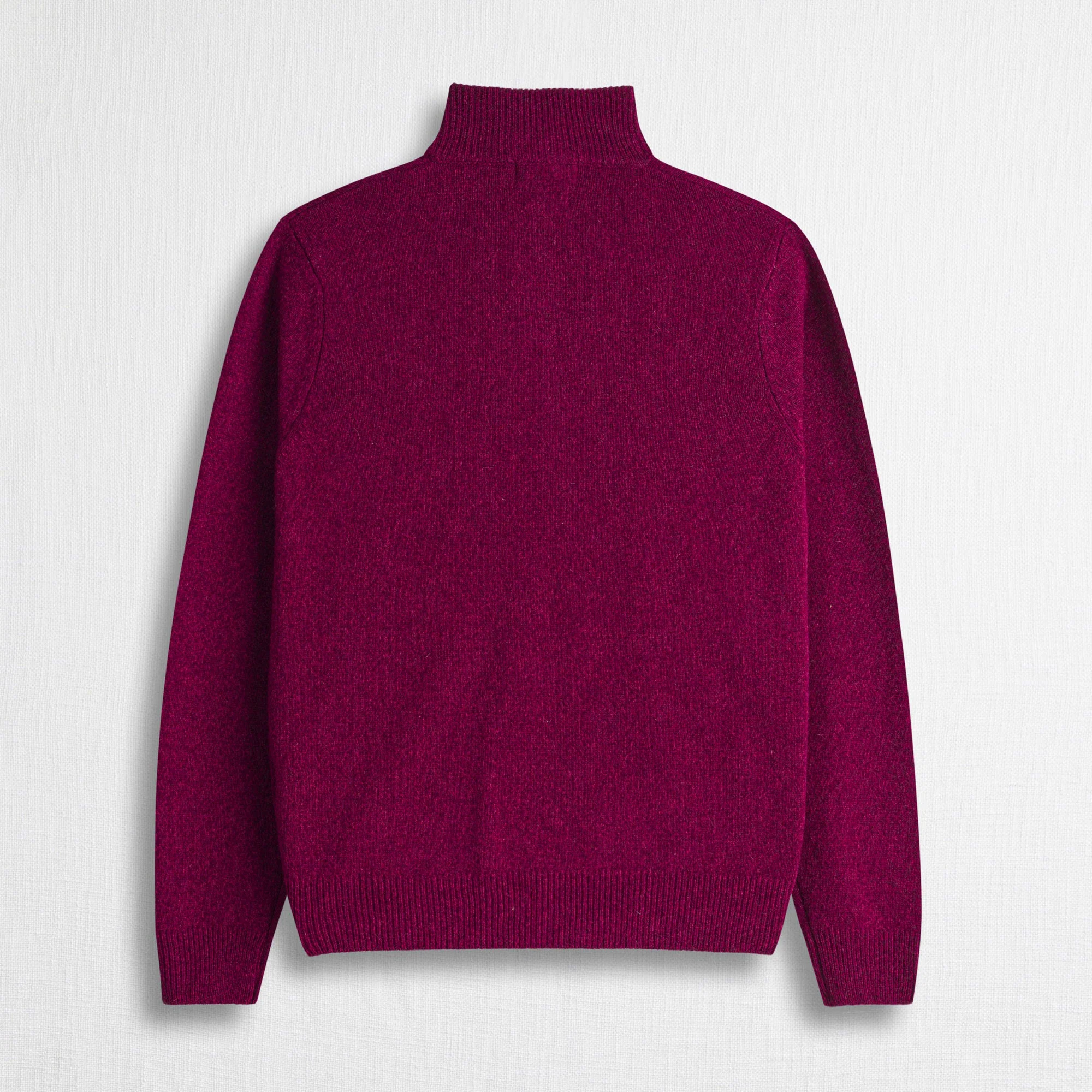 Maglione Full Zip Mouliné in Misto Lana - Image 5