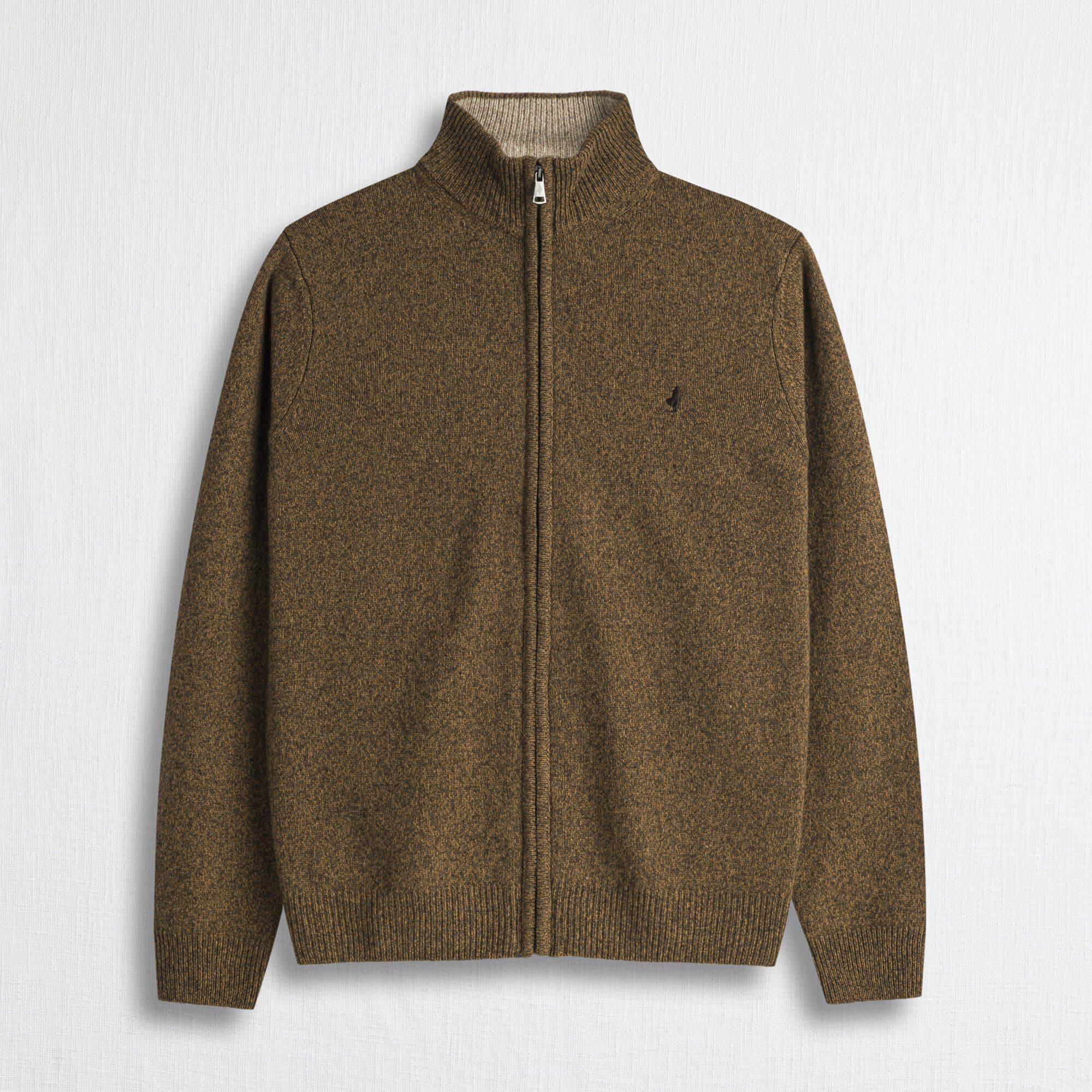 Maglione Full Zip Mouliné in Misto Lana - Image 7