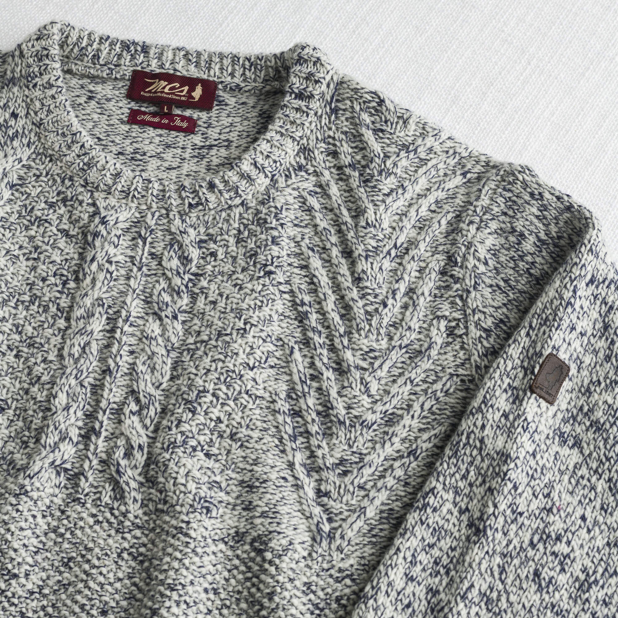 Maglione Girocollo con Decorazione Jacquard - Image 3