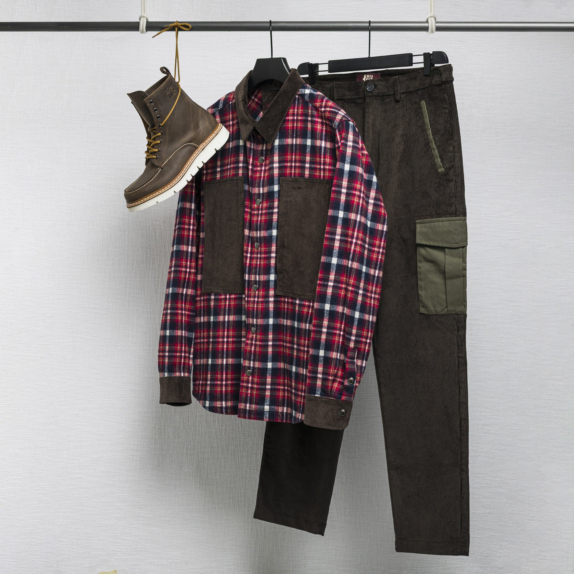 Overshirt in Flanella a Quadri - Image 6