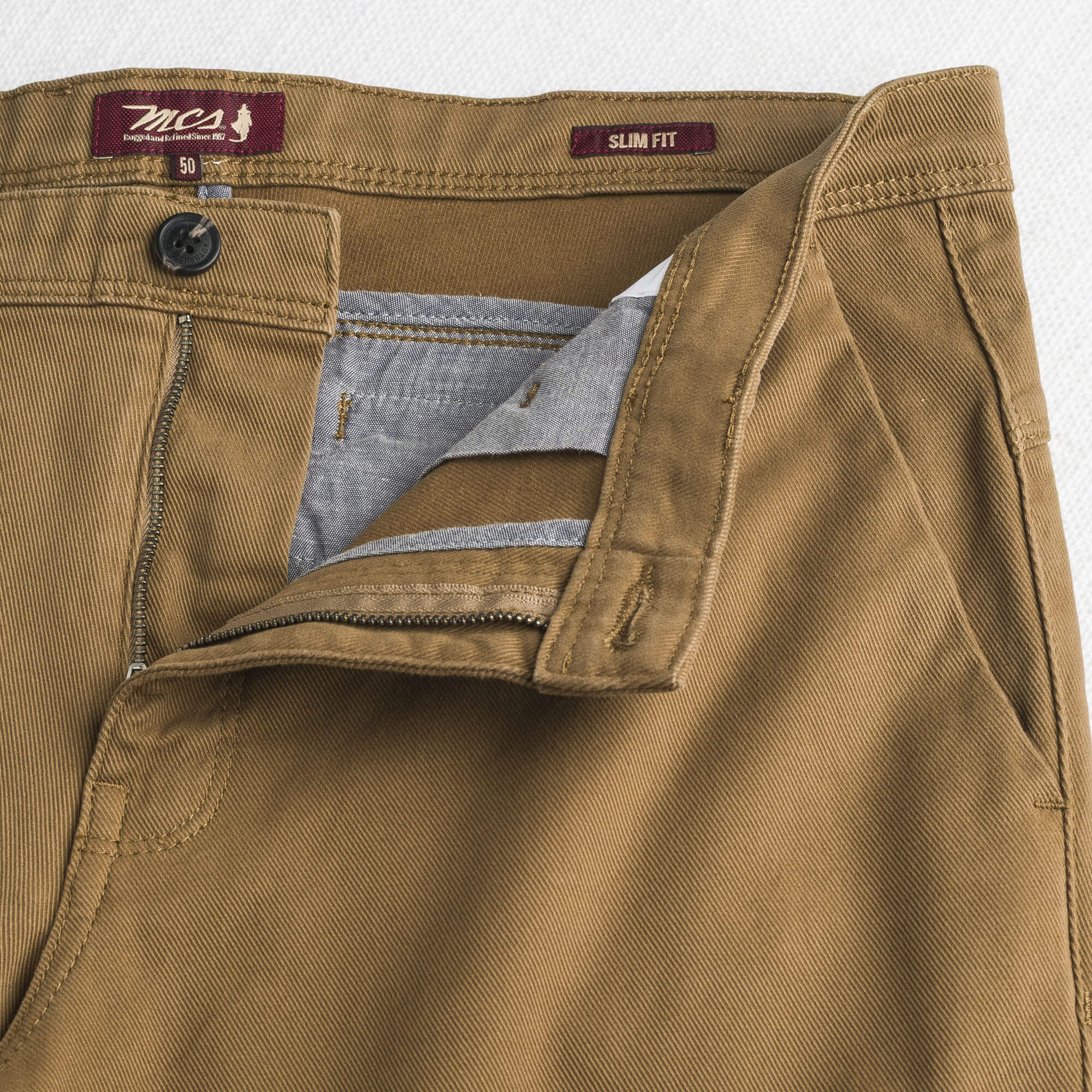 Pantalone Chino in Drill Stretch Slim Fit - Image 9