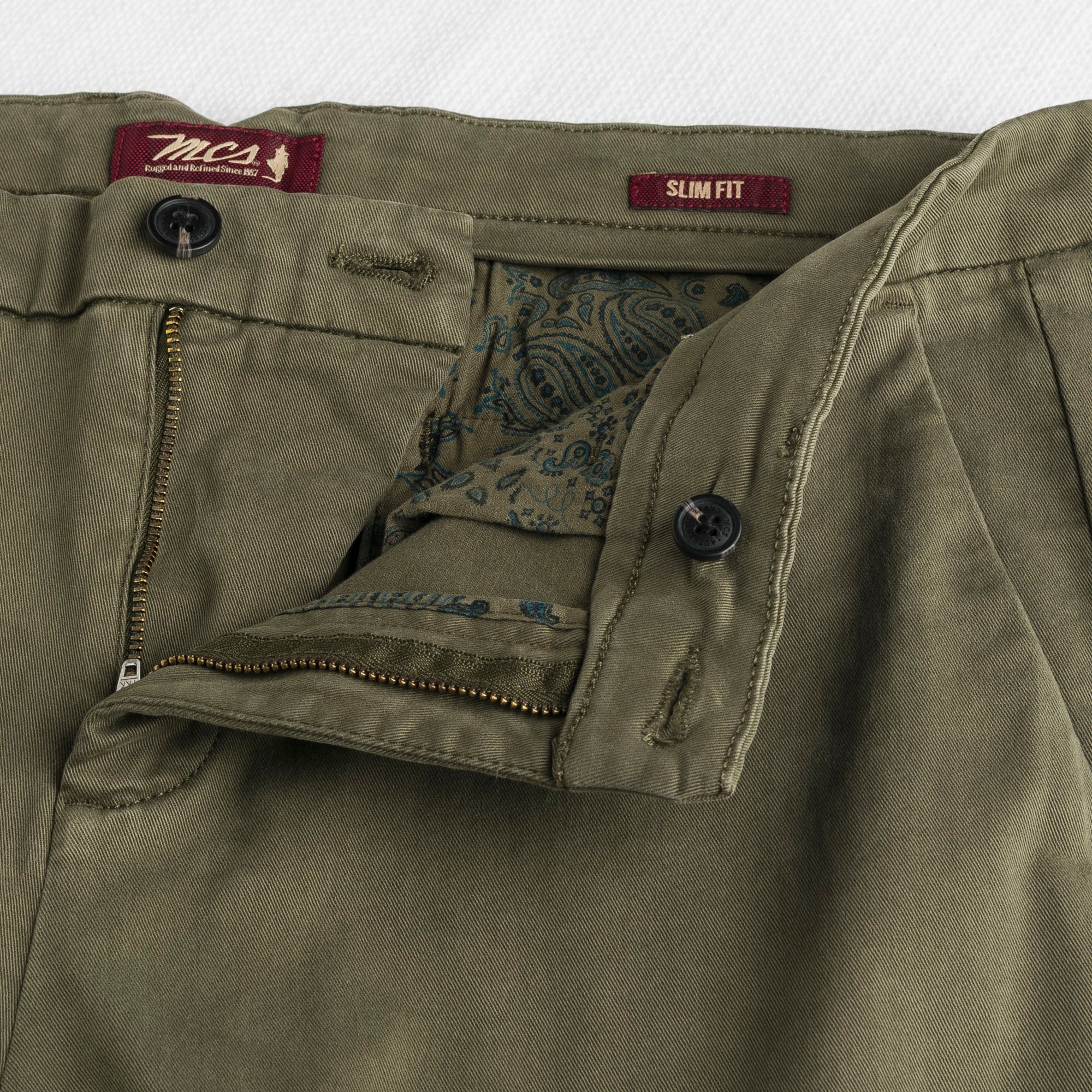 Pantalone Chino in Gabardina Stretch Slim Fit - Image 15