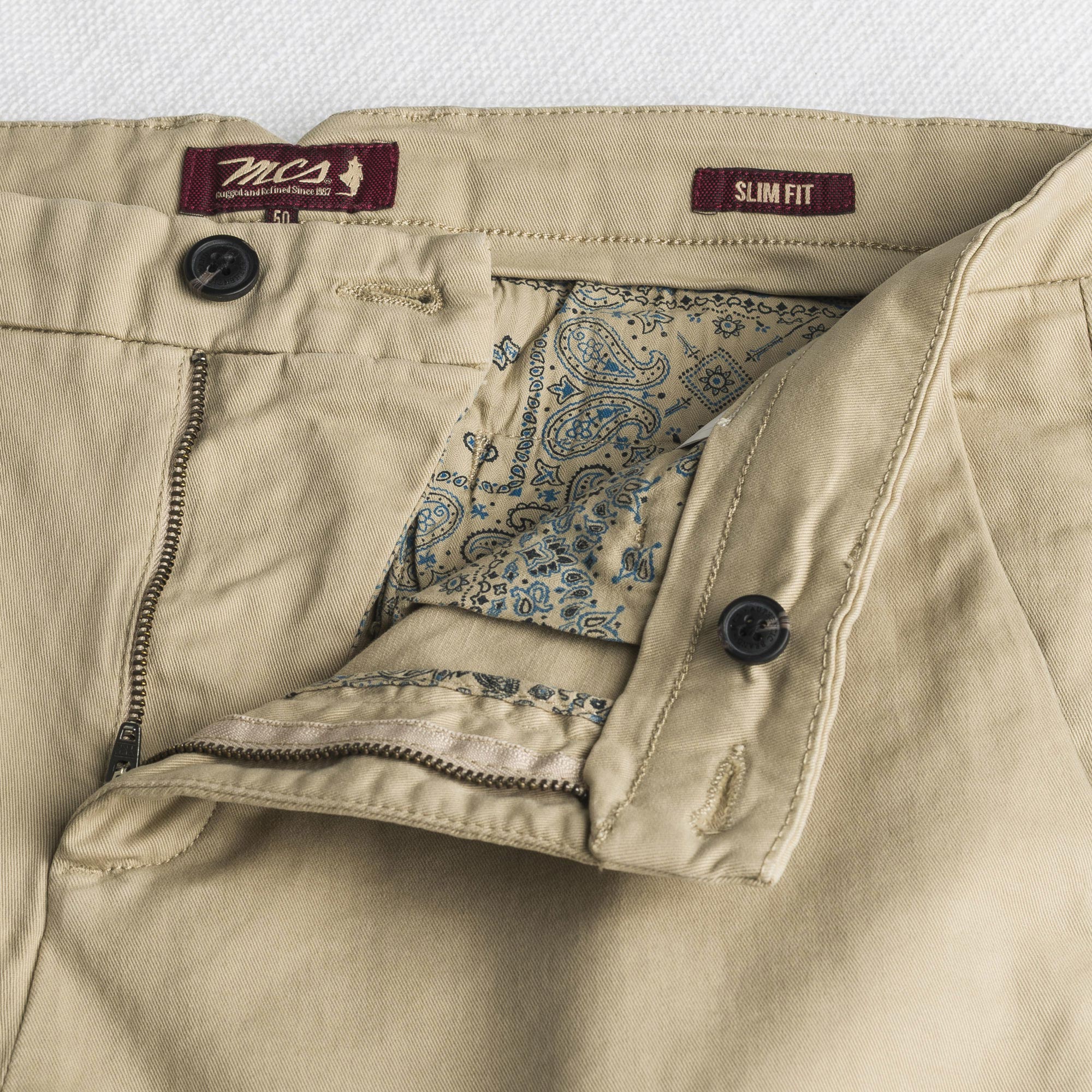 Pantalone Chino in Gabardina Stretch Slim Fit - Image 4