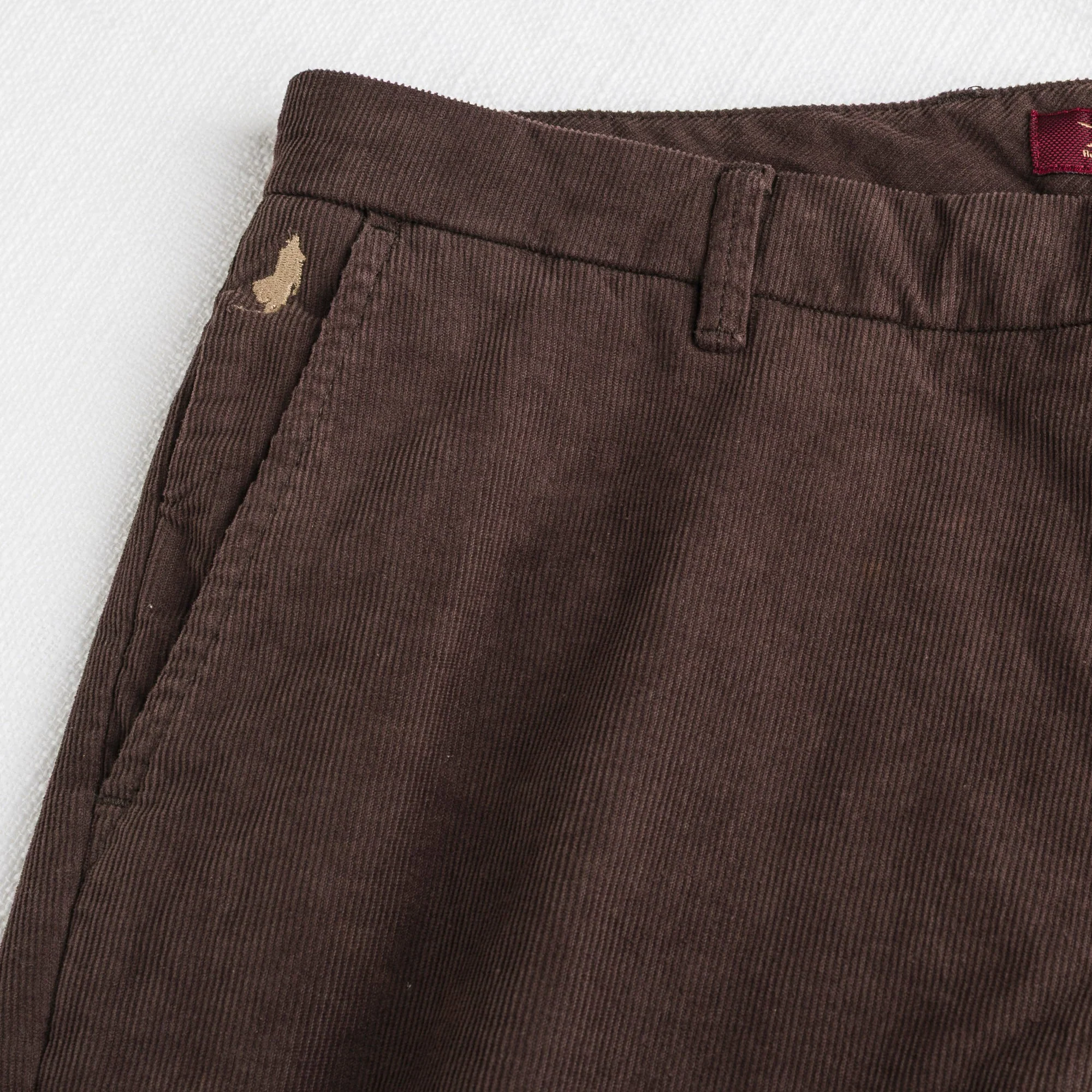 Pantalone Chino in Velluto a Coste Stretch Slim Fit - Image 3