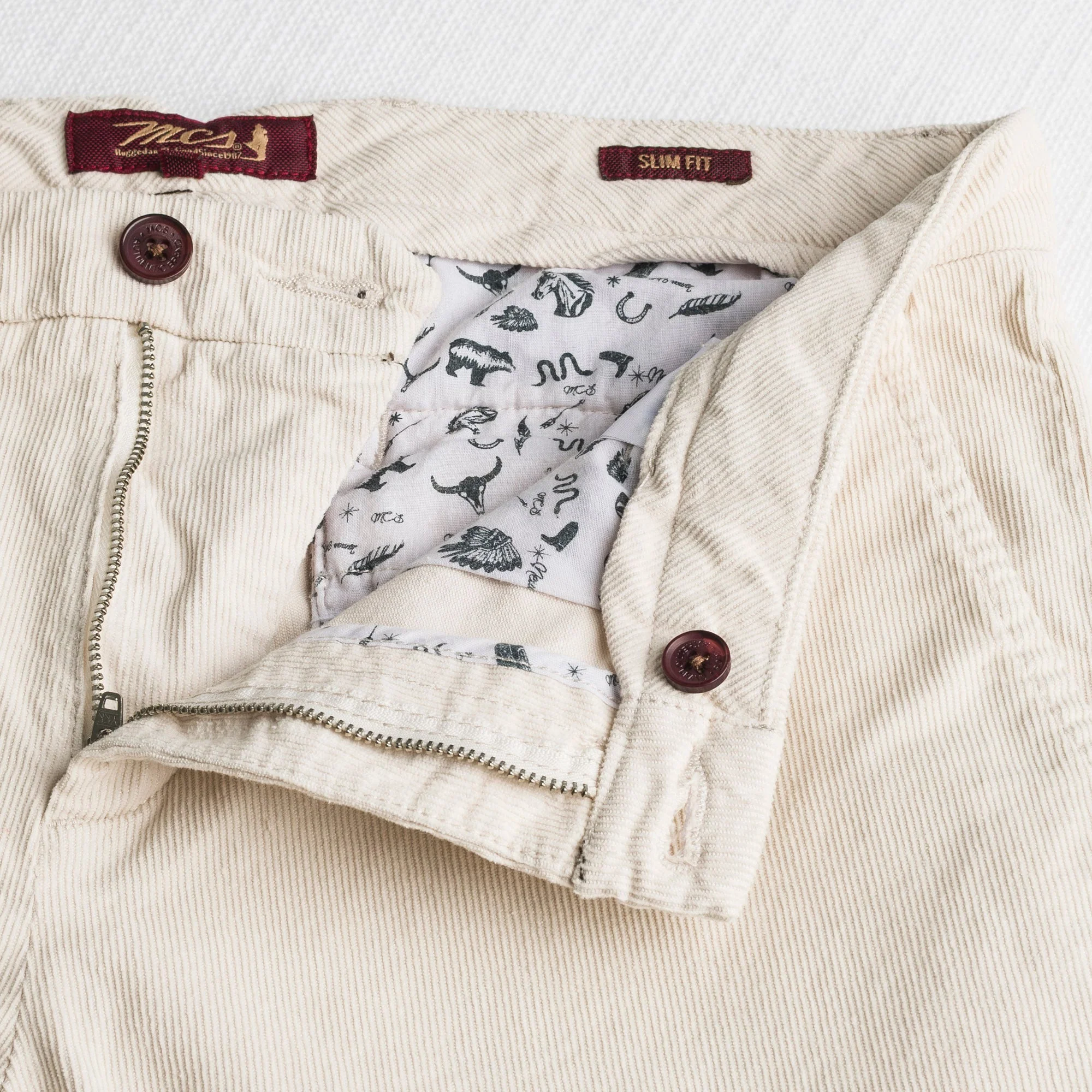Pantalone Chino in Velluto a Coste Stretch Slim Fit - Image 9