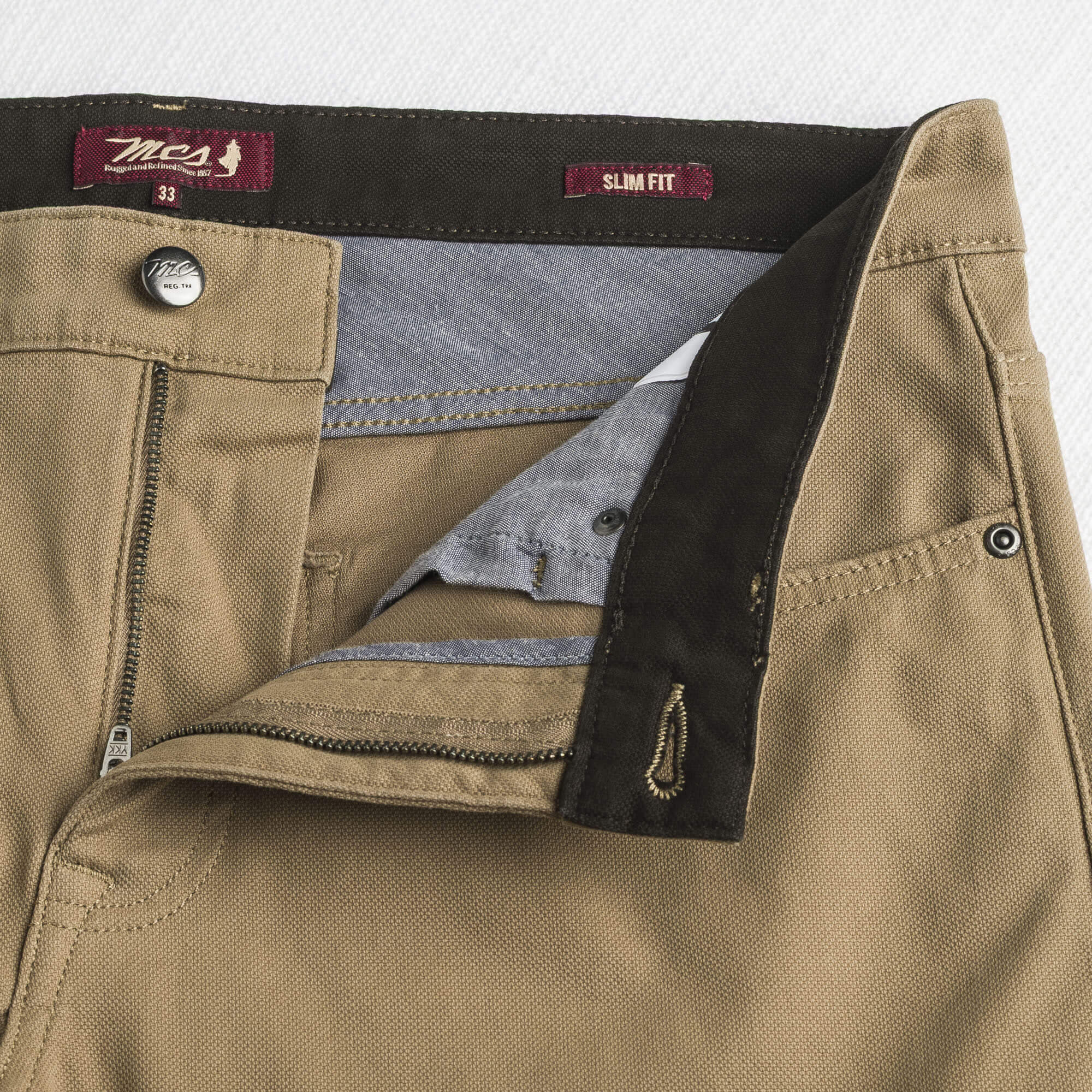 Pantalone Cinque Tasche in Dobby Stretch Slim Fit - Image 9