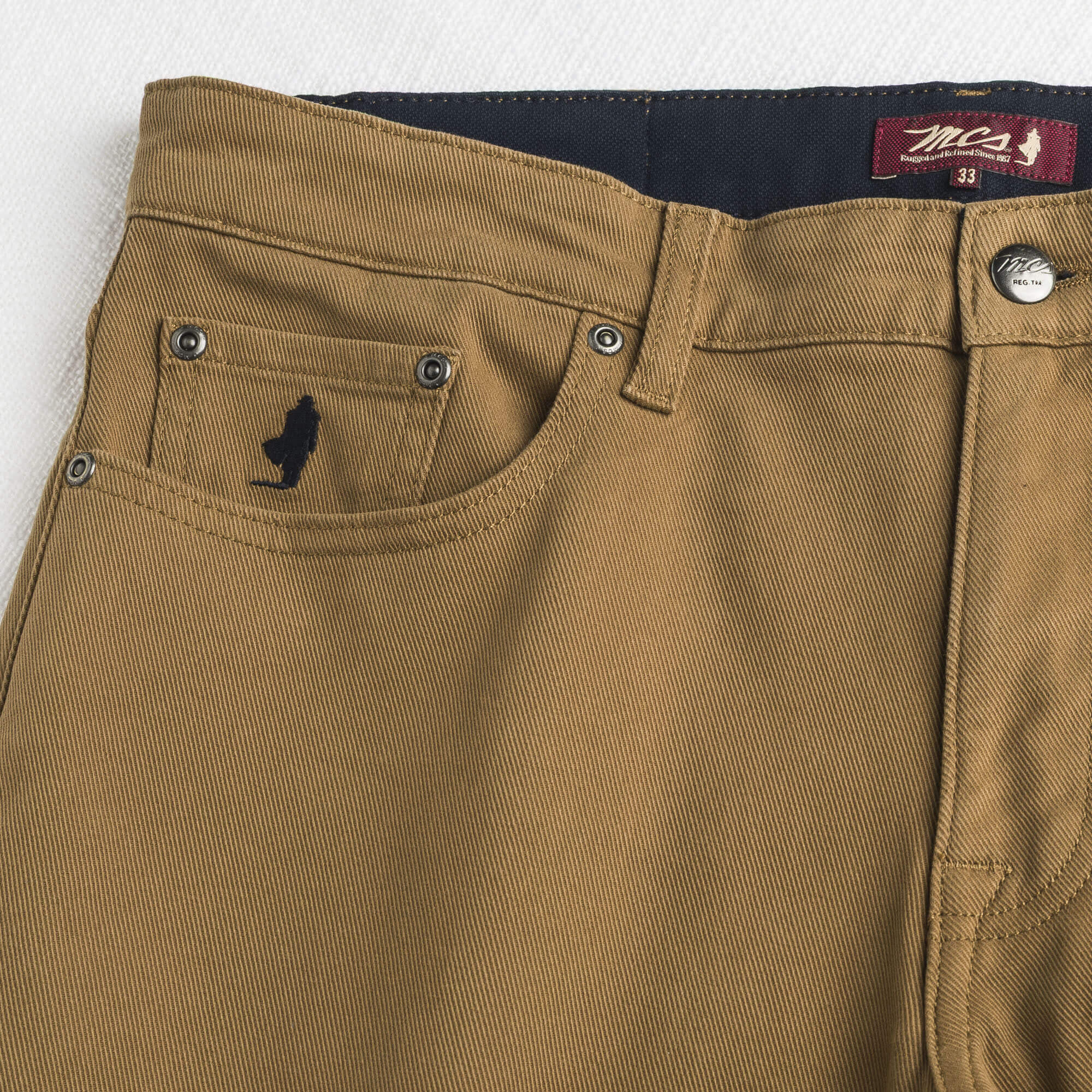 Pantalone Cinque Tasche in Drill Stretch Slim Fit - Image 3