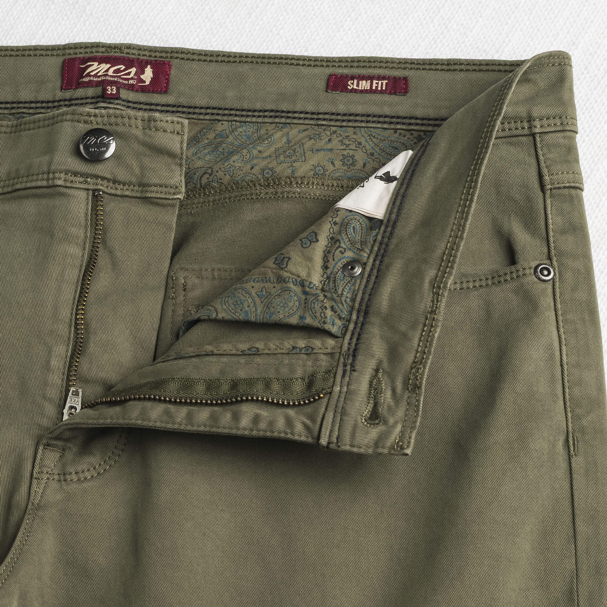 Pantalone Cinque Tasche in Gabardina Stretch Slim Fit - Image 14