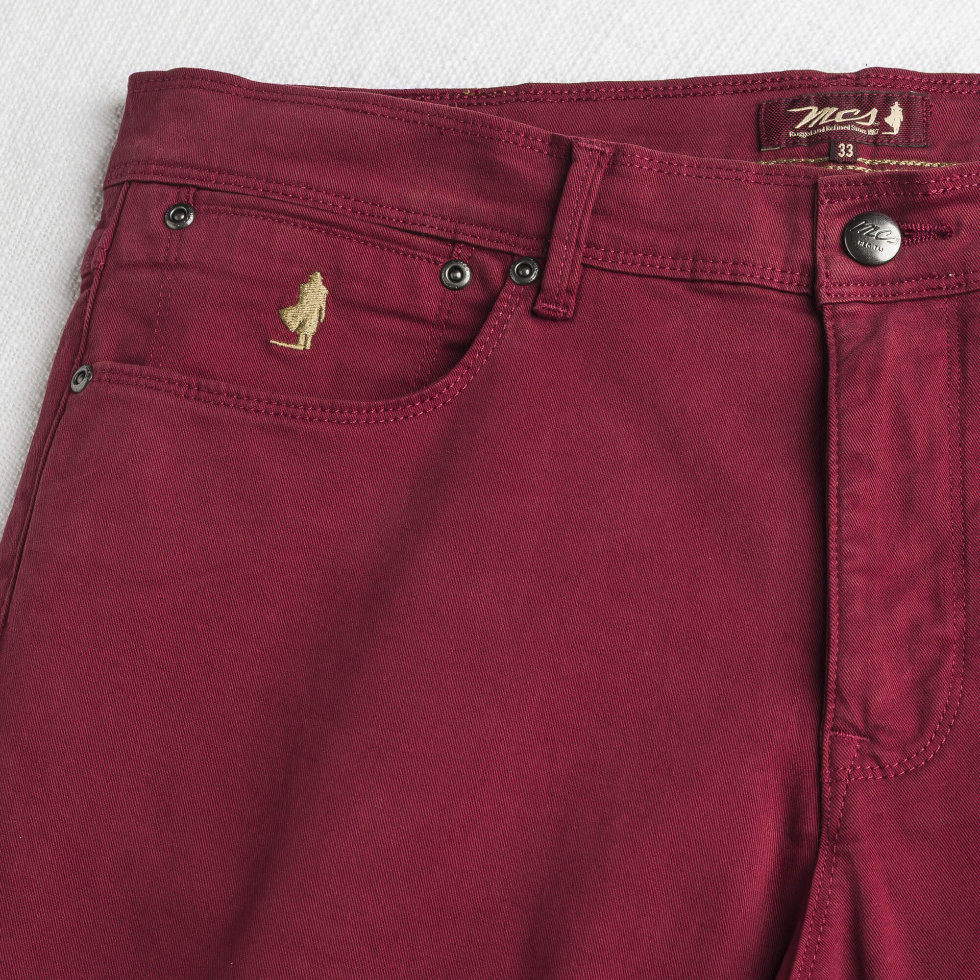 Pantalone Cinque Tasche in Gabardina Stretch Slim Fit - Image 3