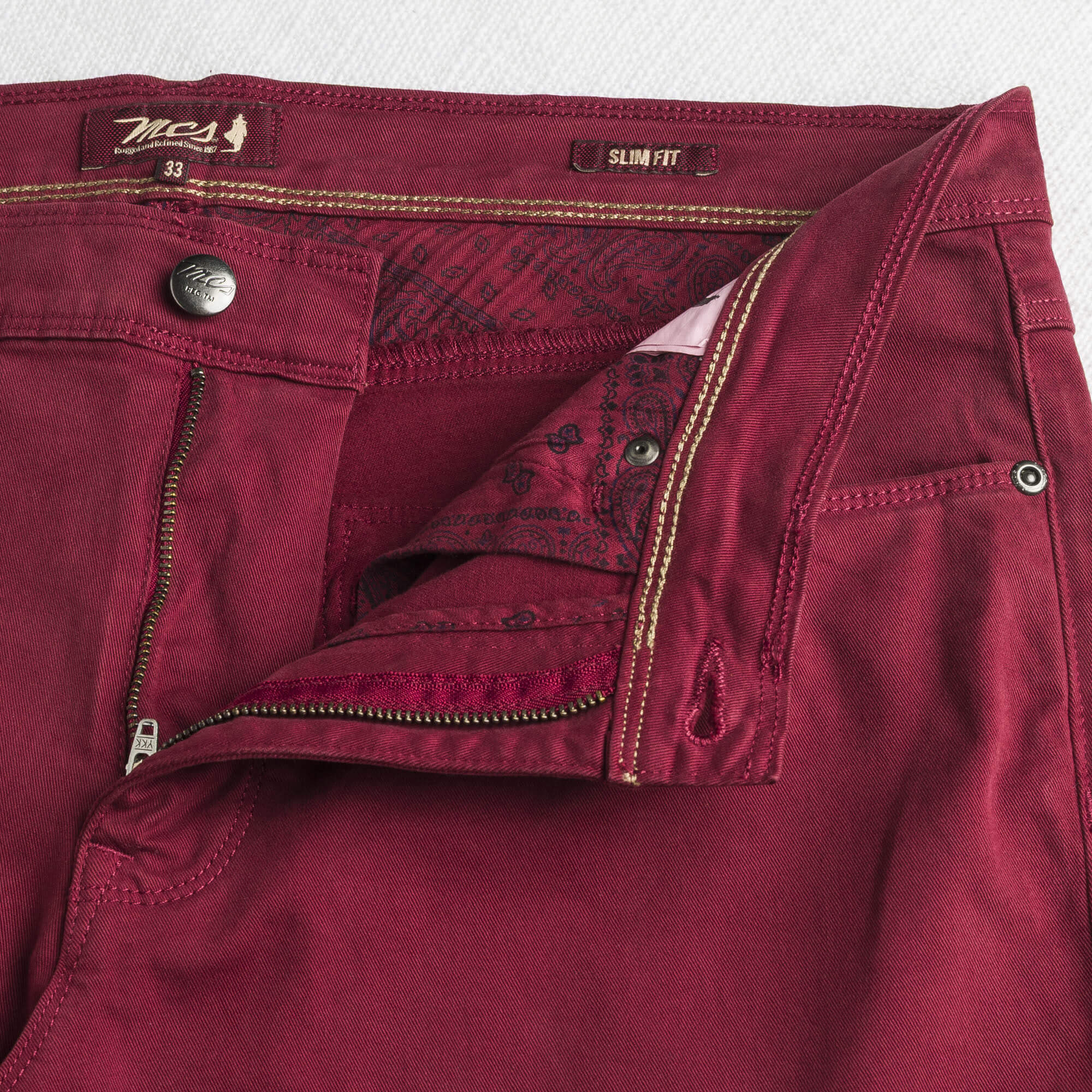 Pantalone Cinque Tasche in Gabardina Stretch Slim Fit - Image 4