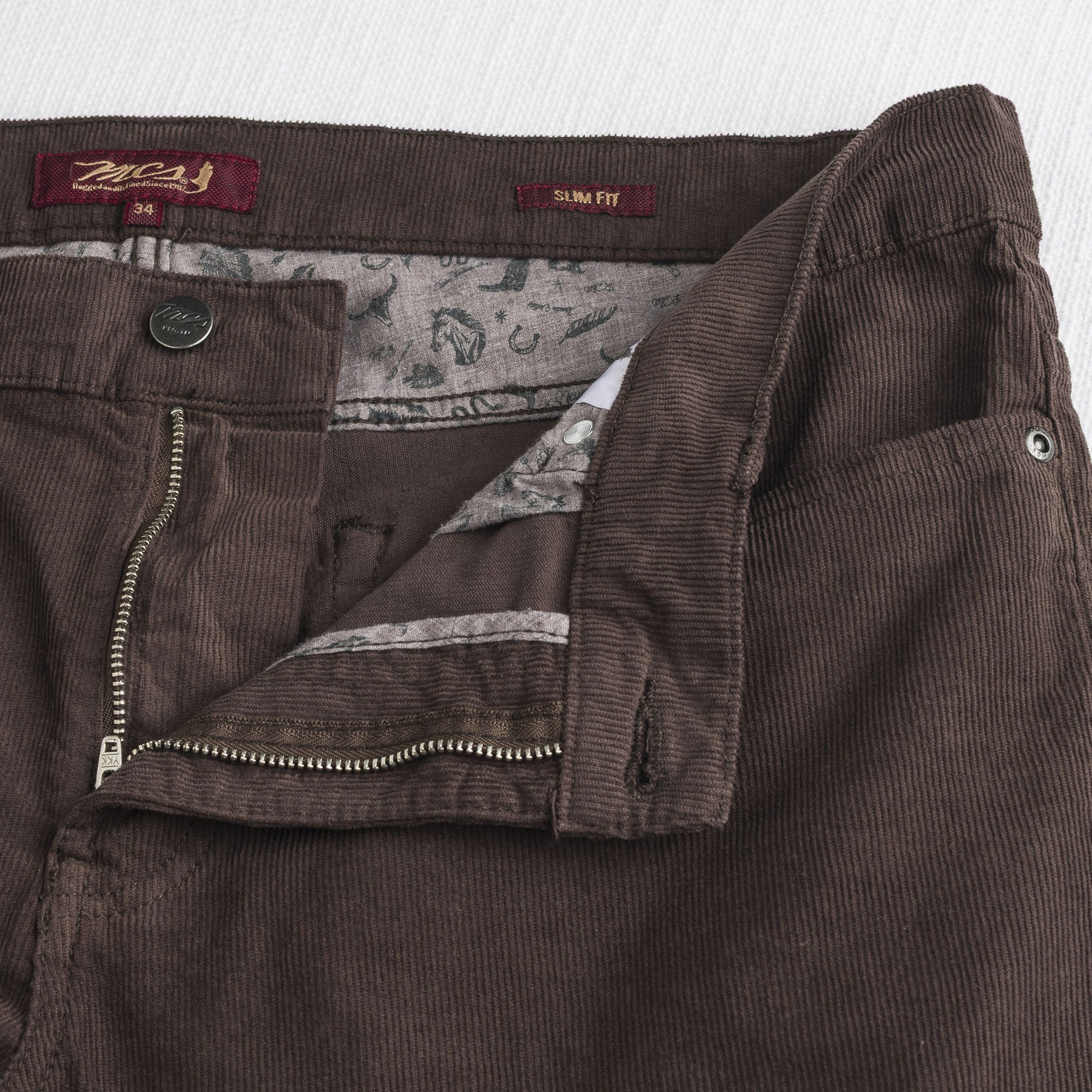 Pantalone Cinque Tasche in Velluto a Coste Stretch Slim Fit - Image 19
