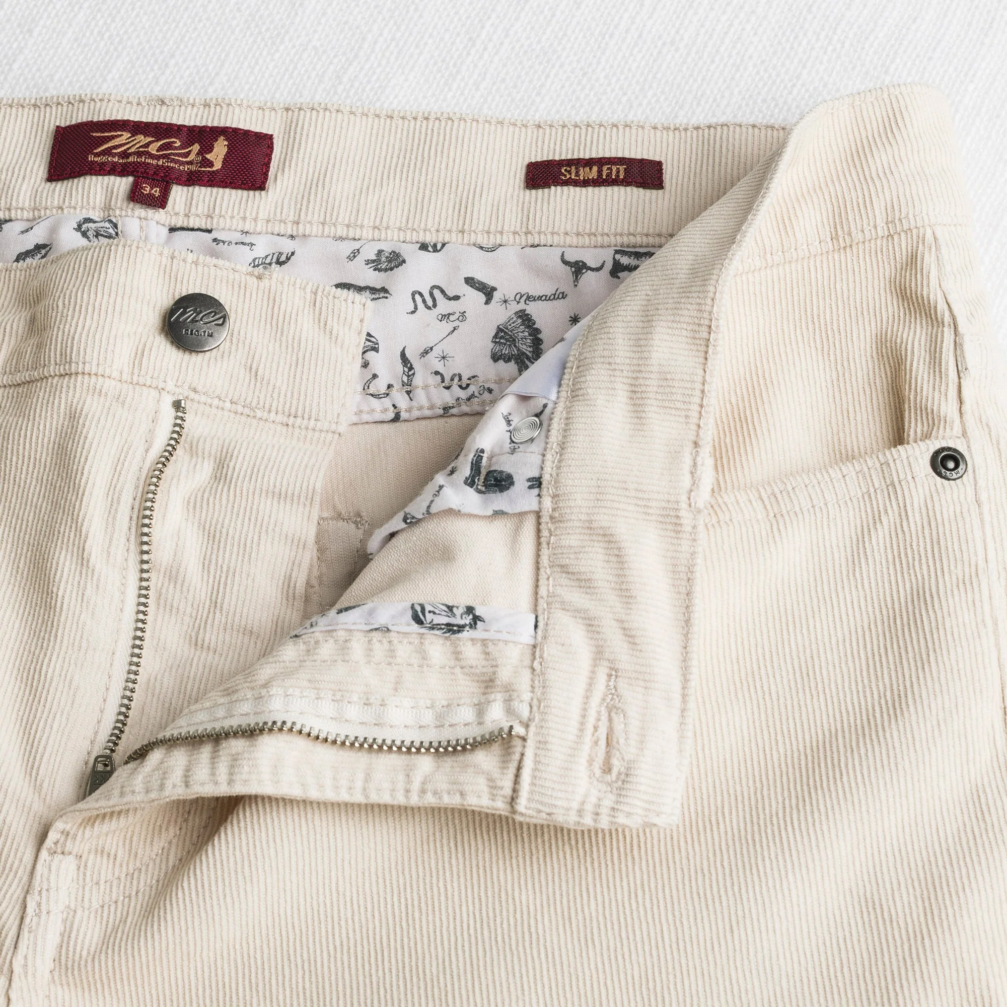 Pantalone Cinque Tasche in Velluto a Coste Stretch Slim Fit - Image 9