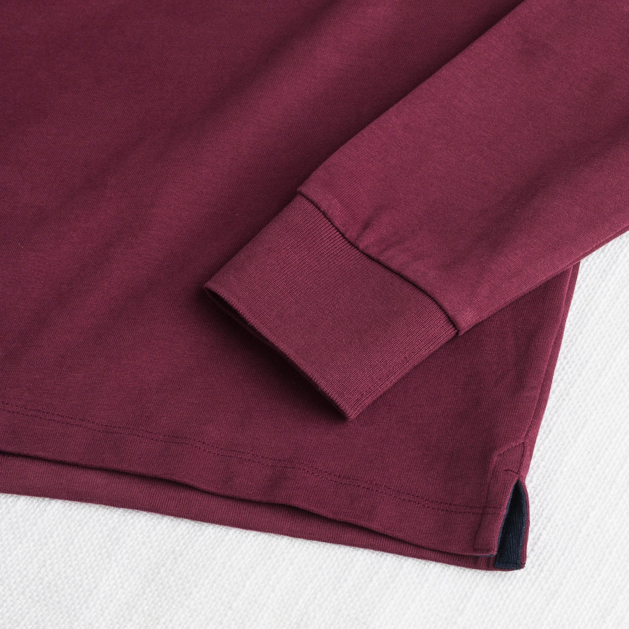 Polo Manica Lunga con Colletto in Gabardina a Contrasto - Image 12