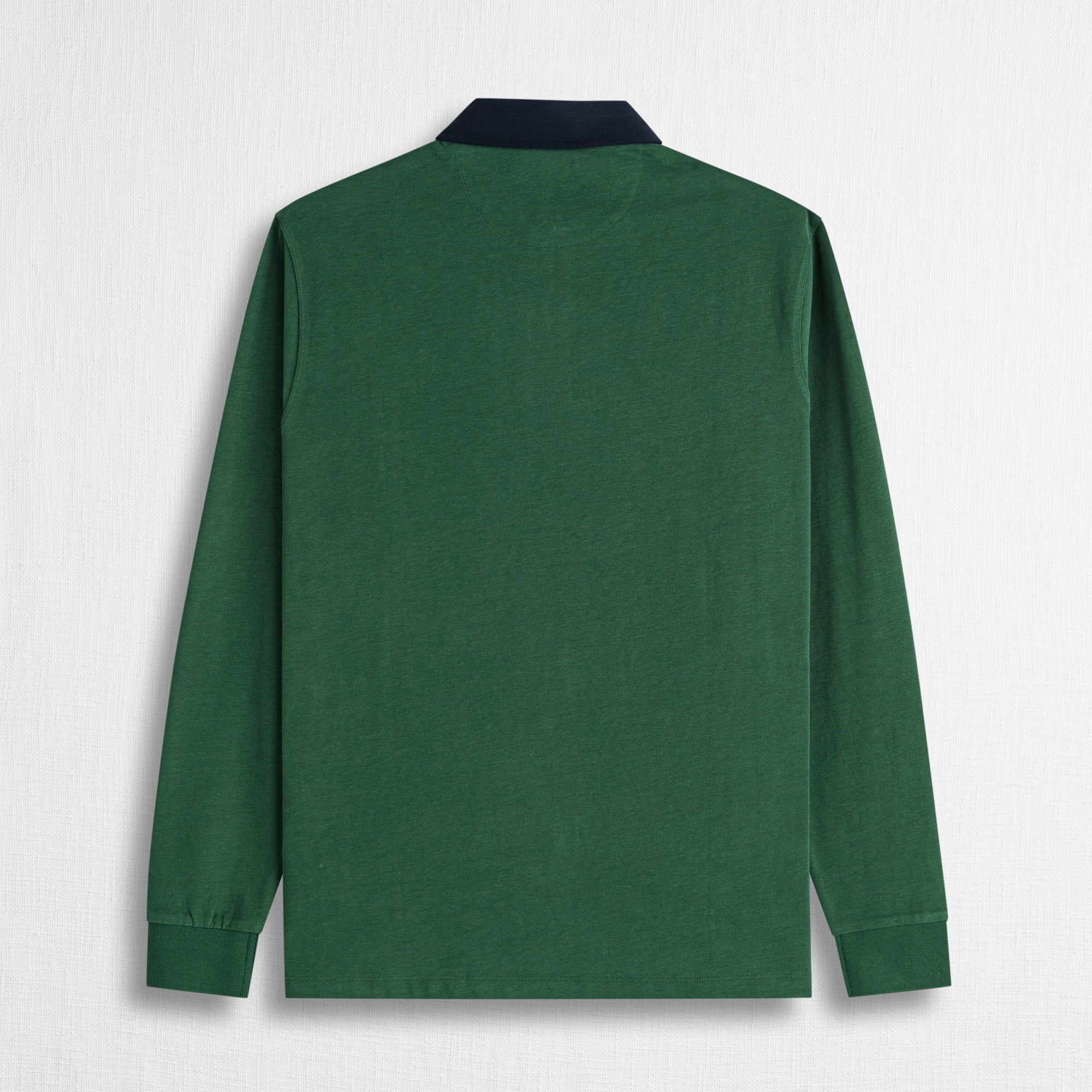 Polo Manica Lunga con Colletto in Gabardina a Contrasto - Image 6