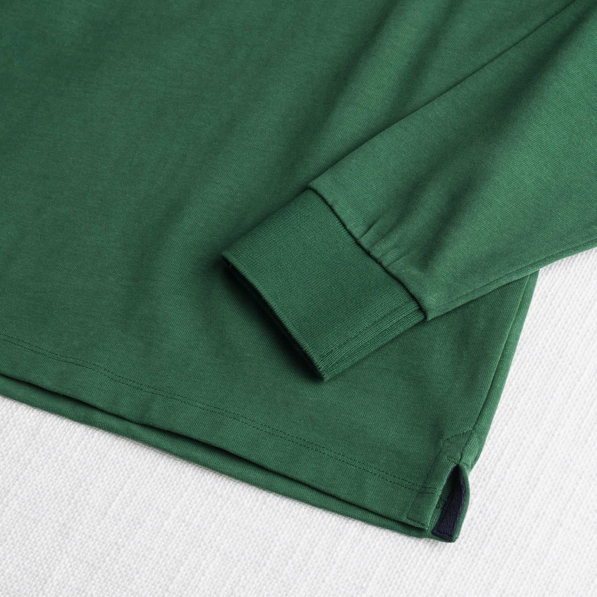 Polo Manica Lunga con Colletto in Gabardina a Contrasto - Image 8