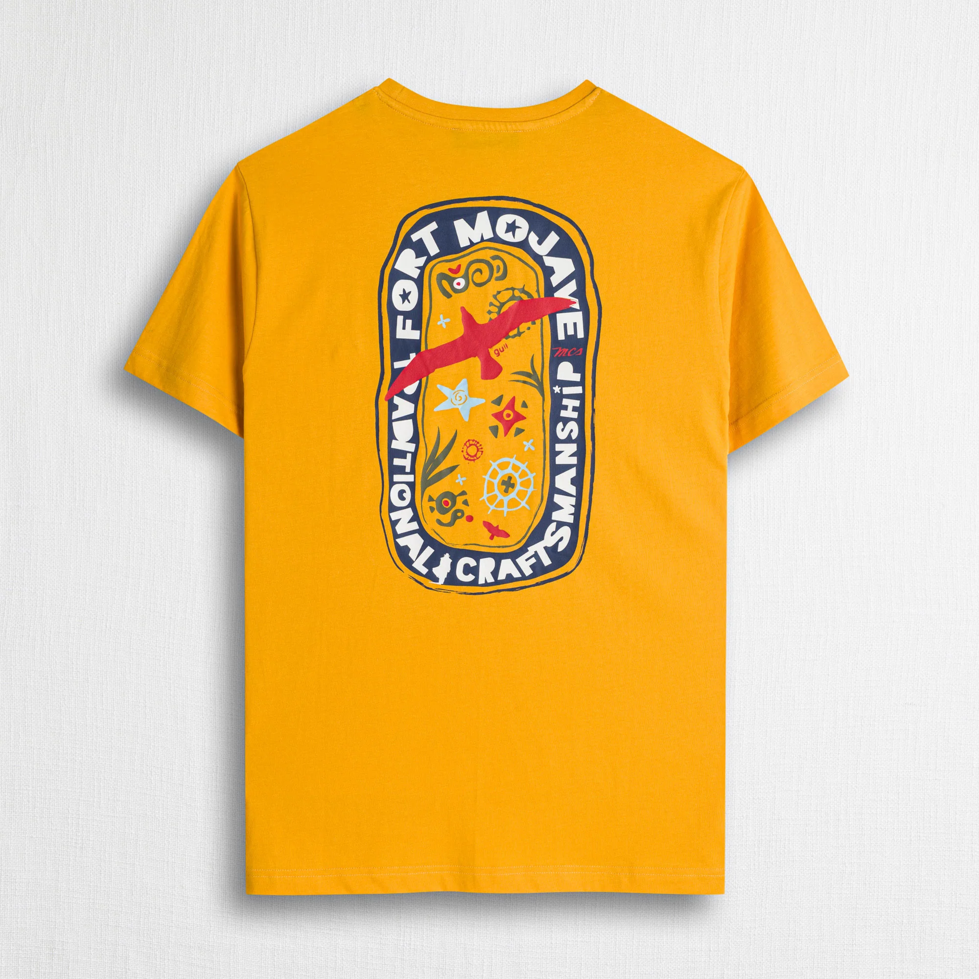 T-shirt 100% cotone con stampa fronte retro - Gold Yellow - Image 2